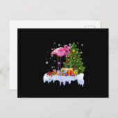 フラミンゴクリスマスツリーライト 案内ポストカード (正面/裏面)