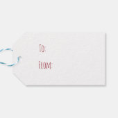 フラミンゴクリスマスプレゼントラベル おもしろい | パーソナライズされた ギフトタグ (裏面横)