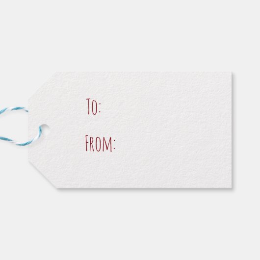 フラミンゴクリスマスプレゼントラベル おもしろい | パーソナライズされた ギフトタグ (裏面横)