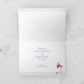 フラミンゴクリスマス新年メッセージ シーズンカード (内部)