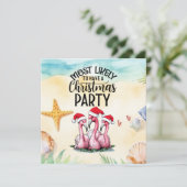 フラミンゴクリスマスin 7月パーティー 招待状 (スタンド正面)