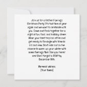 フラミンゴクリスマスin 7月パーティー 招待状 (裏面)