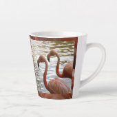 フラミンゴクローズアップラテマグ カフェラテマグ (右)