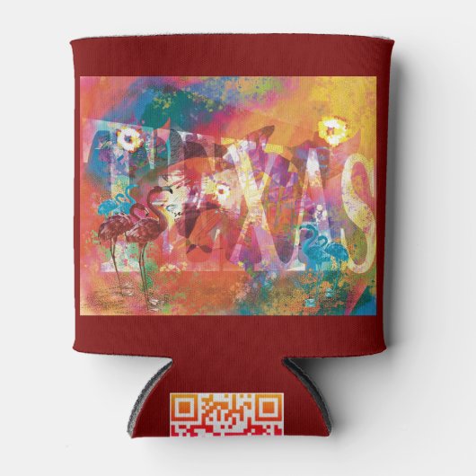 フラミンゴクーラーボックス 缶クーラー (正面)