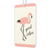 フラミンゴグッドバイブピンクブラックエアーフレッシュナー カーエアーフレッシュナー (左)