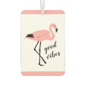 フラミンゴグッドバイブピンクブラックエアーフレッシュナー カーエアーフレッシュナー (裏面)