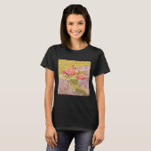 フラミンゴグラフィック女性 Tシャツ (正面フル)