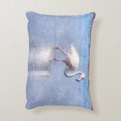 フラミンゴグレースと美しいの水色 アクセントクッション (裏面(縦))