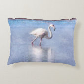 フラミンゴグレースと美しいの水色 アクセントクッション (裏面)