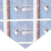 フラミンゴグレースと美しいの水色 ショートテーブルランナー (コーナー)