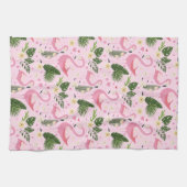 フラミンゴサマーコレクションワンデザイン8 キッチンタオル (横)