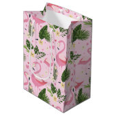 フラミンゴサマーコレクションワンデザイン8 ミディアムペーパーバッグ (正面アングル)