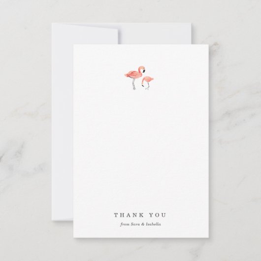 フラミンゴサンキューカード サンキューカード (正面)