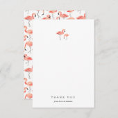 フラミンゴサンキューカード サンキューカード (正面/裏面)