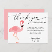 フラミンゴサンキューカード サンキューカード (正面/裏面)