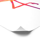 フラミンゴサンセットプリント フォトプリント            (角)