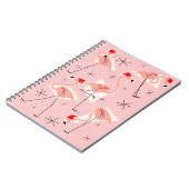 フラミンゴサンタスピンクノート ノートブック (左側)