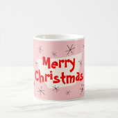 フラミンゴサンタスピンクメリークリスマスマグ コーヒーマグカップ (中央)
