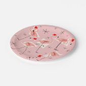 フラミンゴサンタスピンク紙プレート ペーパープレート (アングル)