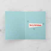 フラミンゴサンタスブルーメリークリスマスブルー シーズンカード (内部)