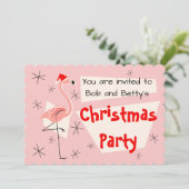 フラミンゴサンタピンクホタテガイ横型 招待状 (スタンド正面)