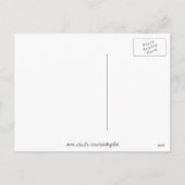 フラミンゴサンタピンクポートレート シーズンポストカード (裏面)