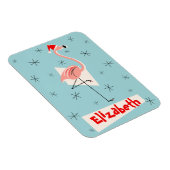 フラミンゴサンタブルー名磁石フレキシブルポートレート マグネット (右側)