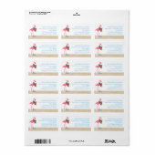 フラミンゴシーサイドリビングホリデイ ラベル (フルシート)