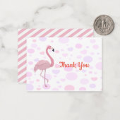 フラミンゴジグザグサンキューカード ノートカード (正面/裏面インサイチュ)