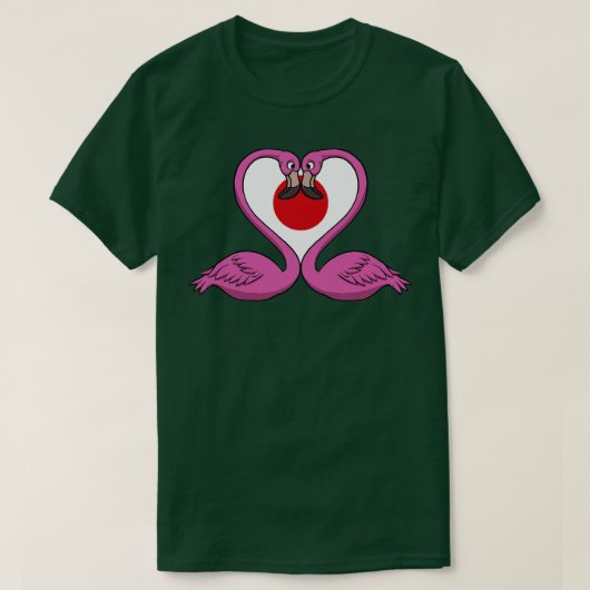 フラミンゴジャパン Tシャツ (デザイン正面)