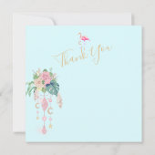 フラミンゴジュエルビーチフローラ サンキューカード (裏面)