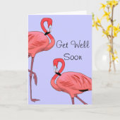 フラミンゴスがすぐに良くなる カード (黄色い花)