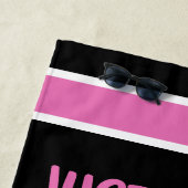 フラミンゴスが好きな少女  ビーチタオル (インサイチュ)