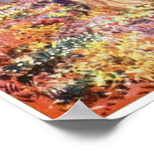 フラミンゴスのヴィンテージのポスターの間の愛 ポスター (角)