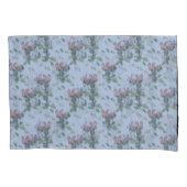 フラミンゴスの熱帯水色リピートプリント 枕カバー (正面)