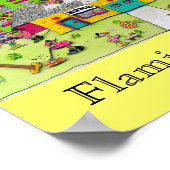 フラミンゴスアットホーム ポスター (角)