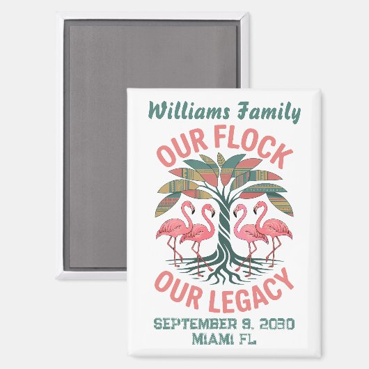 フラミンゴスアフリカンアメリカンファミリーレガシー懇親会 マグネット (正面/裏面)