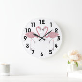 フラミンゴスウォールクロック ラージ壁時計 (ホーム)