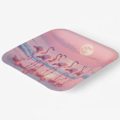 フラミンゴスオンザピンクビーチ ペーパープレート (傾斜あり)