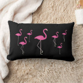 フラミンゴスオンブラック ランバークッション (ブランケット)