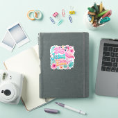 フラミンゴステッカー付きイエス・キリストファン シール (iPadカバー)