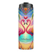 フラミンゴストロピカルビーチパラダイス タンブラー (正面)