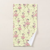 フラミンゴスバスタオルセット バスタオルセット (ハンドタオル)