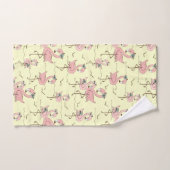 フラミンゴスバスタオルセット バスタオルセット (ハンドタオル)