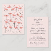 フラミンゴスピンクの名刺ぽっちゃり 名刺 (正面/裏面)