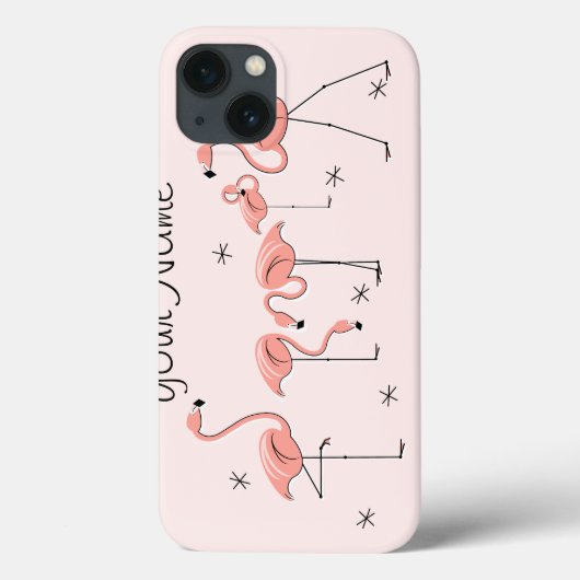 フラミンゴスピンクグループ'Name' iPadケース Case-Mate iPhoneケース (裏面)