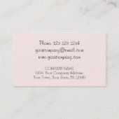 フラミンゴスピンクトリオ名刺 名刺 (裏面)