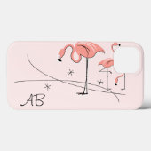 フラミンゴスピンクトリオ3 'モノグラム'iPad Miniケース Case-Mate iPhoneケース (裏面 (横))