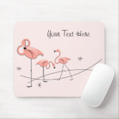 フラミンゴスピンクトリオ「文字」の口 マウスパッド (マウス)