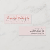 フラミンゴスピンクライン名刺サイド文字スキニー スキニー名刺 (正面/裏面)